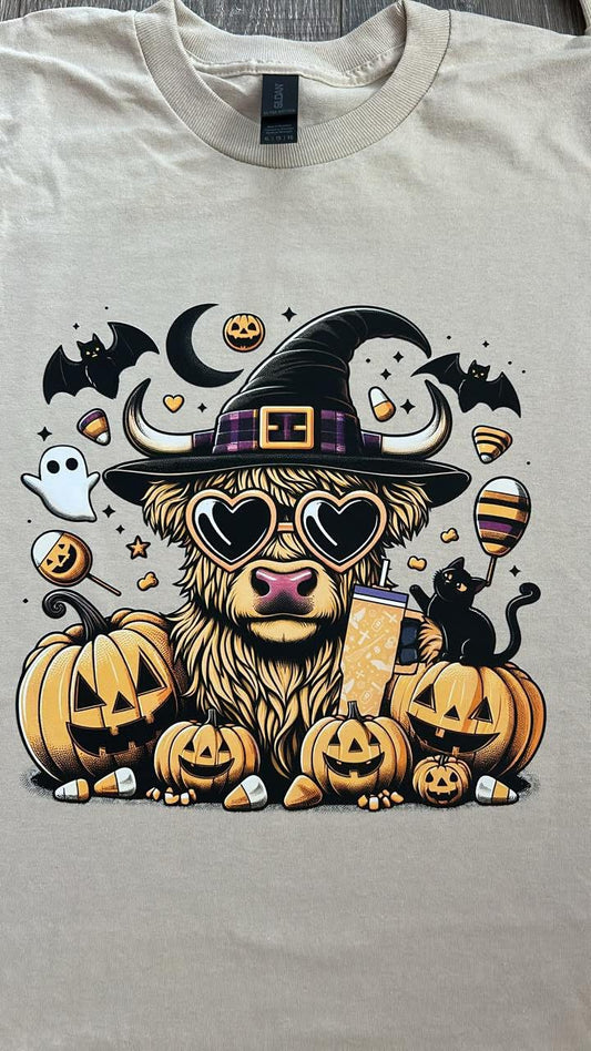 Halloween Shirt, Highland Cow Shirt