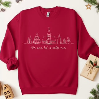 Christmas Shirt, Come Let Us Adore Him Shirt