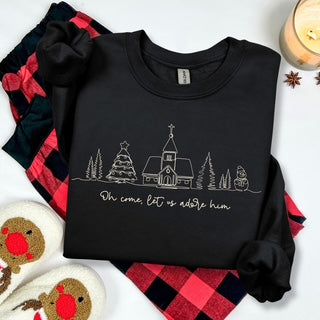 Christmas Shirt, Come Let Us Adore Him Shirt