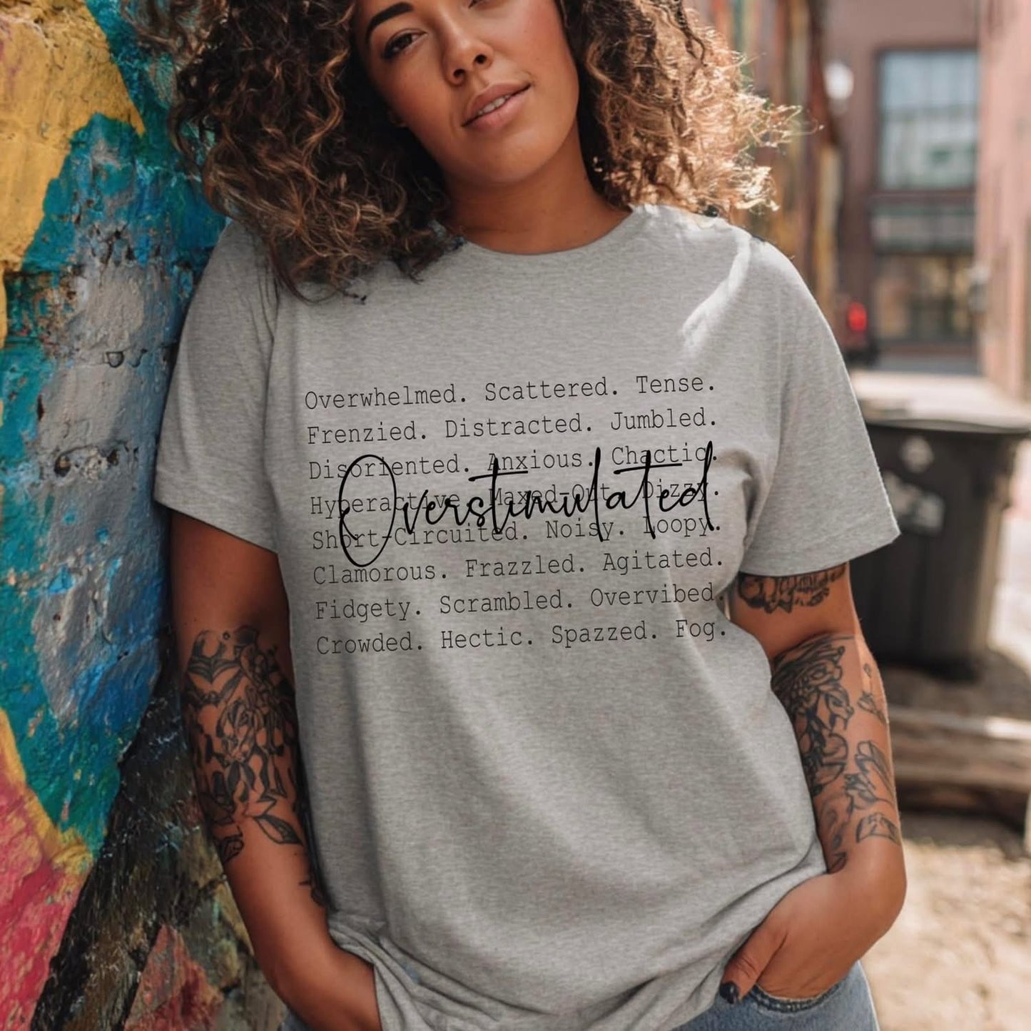 Mental Health Shirt, Overstimulated Shirt