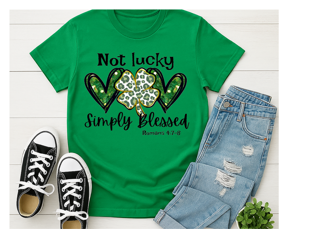 St. Patrick's Day Shirt, Not Lucky Simply Blessed Shirt