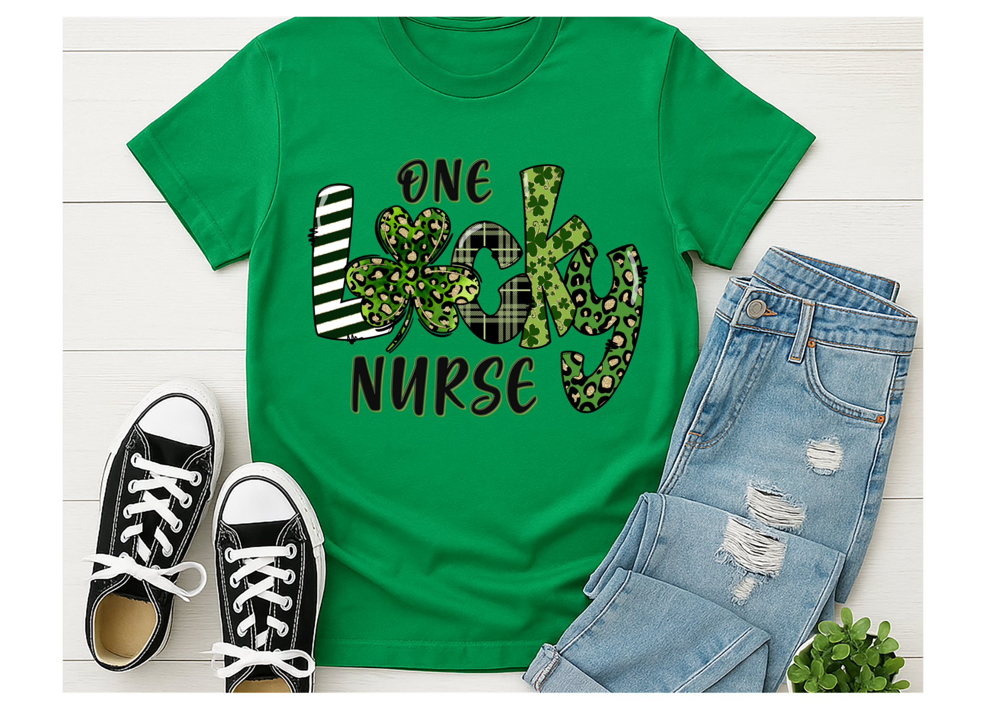 St. Patrick's Day Shirt, One Lucky Nurse Shirt