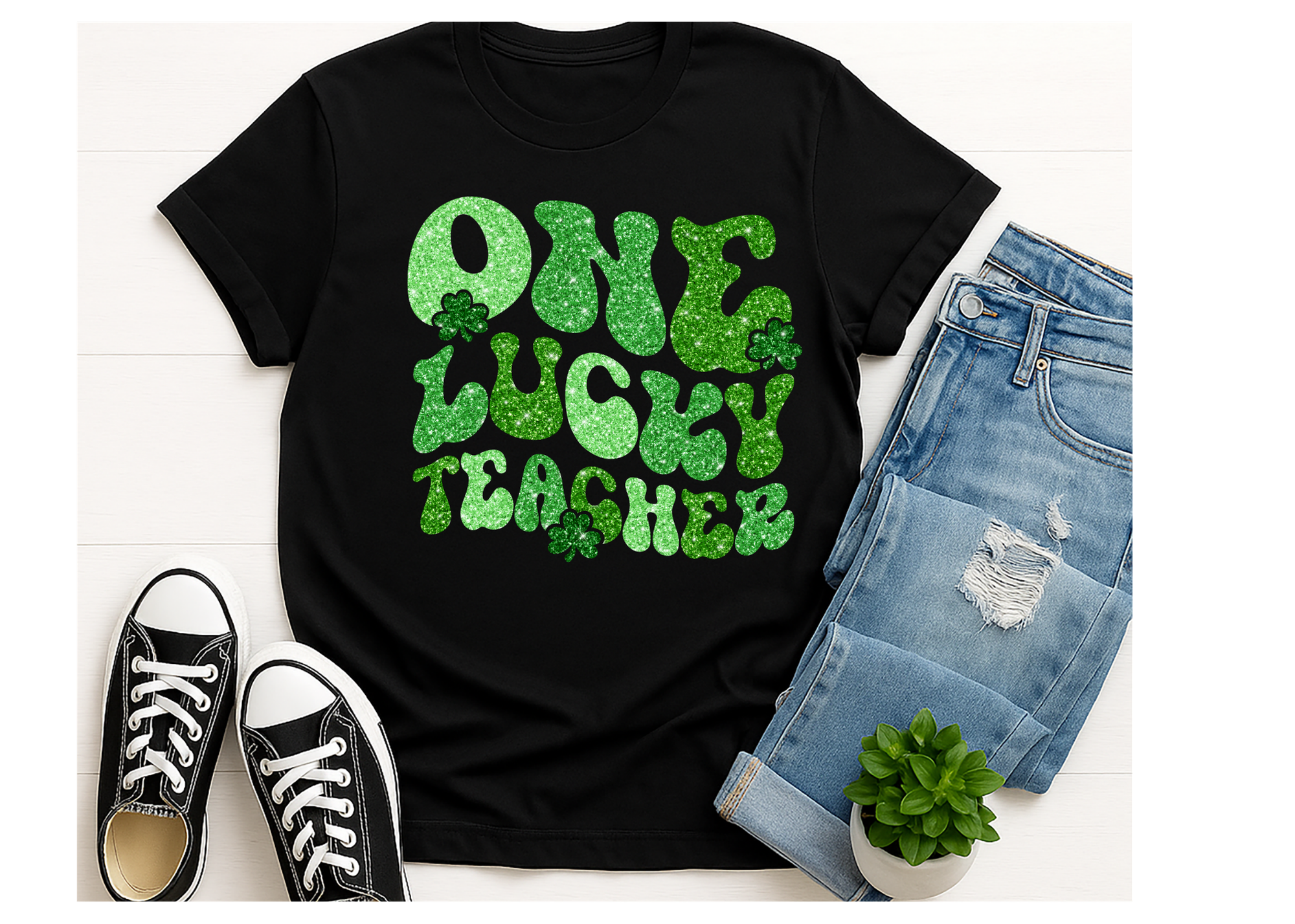 St. Patrick's Day Shirt, One Lucky Teacher Shirt
